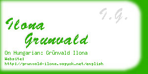 ilona grunvald business card